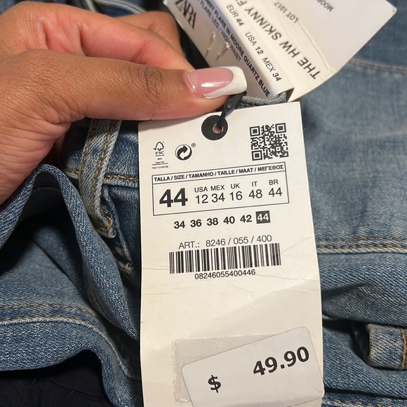 Zara Bell Bottom Pants Size 12 BRAND NEW NEVER WORN - Picture 3 of 3